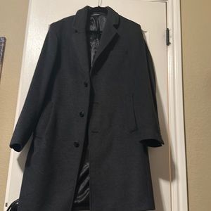 Men Wool-Blend Topcoat Large 40R
